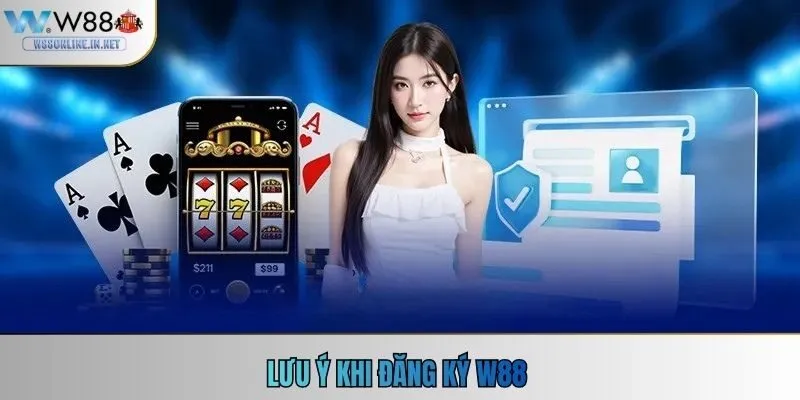 Lưu ý khi đăng ký W88