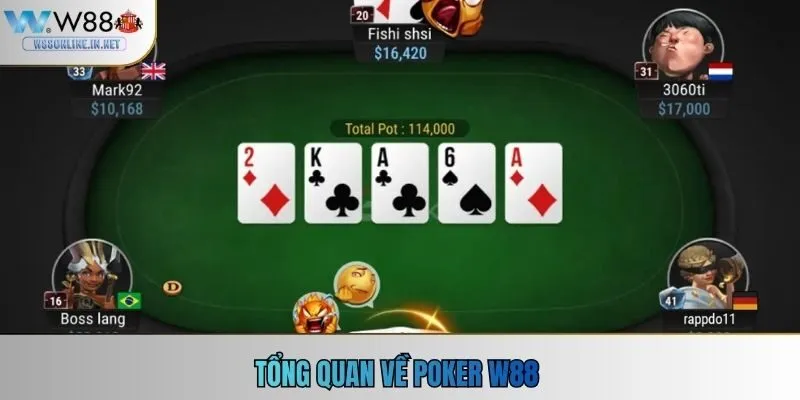 Tổng quan về poker W88